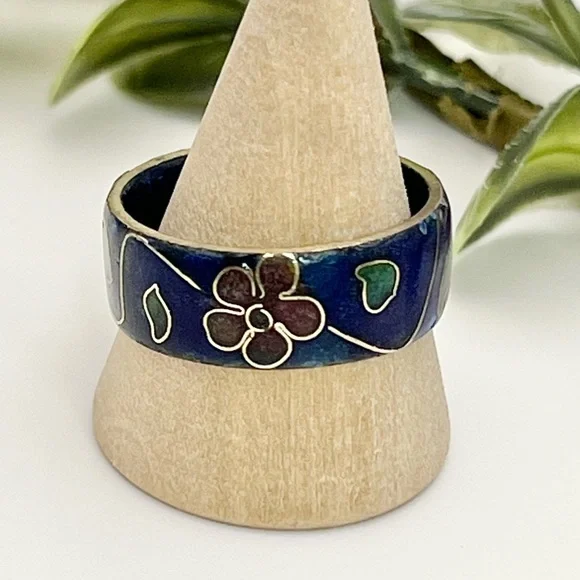 CLOISONNÉ RING - Picture 9 of 11